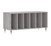 vidaXL Mueble para Discos Madera contrachapada Gris Sonoma 100x38x48cm, Mueble Tocadiscos, Armario para almacenaje de vinilos, Armario de Tocadiscos