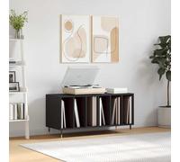 vidaXL Mueble para discos madera contrachapada negro 100x38x48 cm