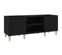 vidaXL Mueble para Discos Madera contrachapada Negro 121x38x48 cm, Mueble para Tocadiscos, Armario de almacenaje de Discos, Mueble para Discos de Vinilo