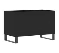 vidaXL Mueble para Discos Madera contrachapada Negro 74,5x38x48 cm, Mueble Tocadiscos, Armario para almacenaje de vinilos, Armario de Tocadiscos