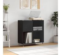 vidaXL Mueble para discos madera contrachapada negro 84,5x38x89 cm