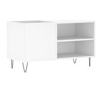 vidaXL Mueble para discos Madera de ingeniería Blanco 85x38x48 cm, armario para vinilos