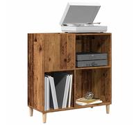 vidaXL Mueble para discos madera ingeniería envejecida 84,5x38x89 cm