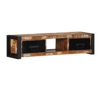 vidaXL Mueble para la TV 100x30x25 en material Madera maciza de mango rugosa/madera maciza reciclada | almacenamiento funcional diseño moderno para baño dormitorio sala