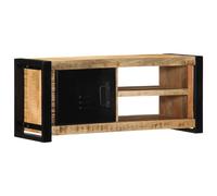 vidaXL Mueble para la TV 80x30x35 madera maciza mango rugosa