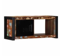 vidaXL Mueble para la TV 80x30x35 madera maciza reciclada
