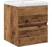 vidaXL: Mueble para lavabo, color , aspecto roble, 41 x 39 x 62 cm