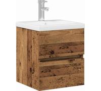 vidaXL: Mueble para lavabo, color , aspecto roble, 41 x 39 x 62 cm