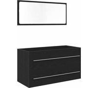 vidaXL Mueble para lavabo, color , aspecto roble, 90 x 45 x 1.5 cm