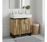 vidaXL: Mueble para lavabo, color marrón, 62 x 33 x 58 cm, fabricado en material de madera