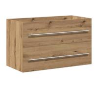 vidaXL Mueble para Lavabo de baño, Estilo Artesanal, Roble, 80x38,5x48 cm,
