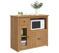 vidaXL Mueble para microondas PANAMA Cera de Miel 99.5 x 44 x 86.5 cm
