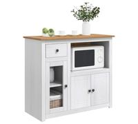 vidaXL Mueble para microondas PANAMA y Cera de Miel Pino macizo