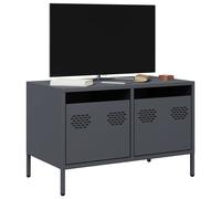 vidaXL Mueble para TV acero laminado en frío antracita 68x39x43,5 cm