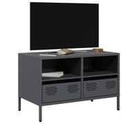 vidaXL Mueble para TV acero laminado en frío antracita 68x39x43,5 cm