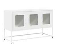 vidaXL Mueble para TV acero laminado en frío blanco 100,5x39x60,5 cm
