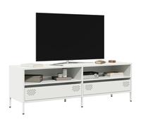 vidaXL Mueble para TV acero laminado en frío blanco 135x39x43,5 cm