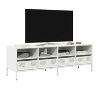 vidaXL Mueble para TV acero laminado en frío blanco 135x39x43,5 cm