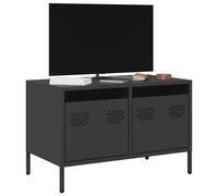 vidaXL Mueble para TV acero laminado en frío negro 68x39x43,5 cm
