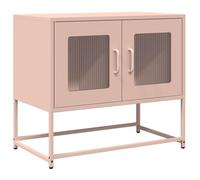 vidaXL Mueble para TV en acero laminado en frío Rosa 68x39x60,5 cm