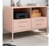 vidaXL Mueble para TV acero rosa 68x39x50,5 cm