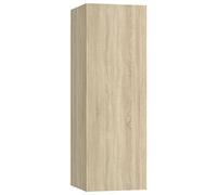 vidaXL Mueble para TV Colgante Soporte Armario Aparador Estante Salón Sala de Estar Decoración Madera Contrachapada Color Roble Sonoma 30,5x30x90 cm