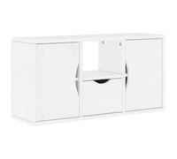 vidaXL Mueble para TV ODDA con cajón Blanco 79x24x40 cm Madera de pino