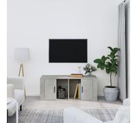 vidaXL Mueble para TV contrachapada gris hormigón 100x35x40 cm