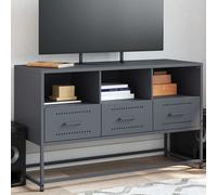 vidaXL Mueble para TV de acero gris antracita 100,5x39x60,5 cm