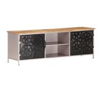 vidaXL Mueble para TV de madera de mango rugosa 120x30x40 cm