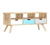 vidaXL Mueble para TV Armario bajo para salón/comedor 110x35x48 cm Madera maciza de mango