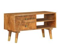 vidaXL Mueble para TV de madera maciza de mango 85x35x47 cm