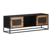 vidaXL Mueble para TV de madera maciza de mango rugosa, Mueble de Salon, Mueble TV, Mueble TV salon, Mesa de TV, Mueble tele