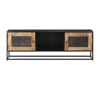 vidaXL Mueble para TV de madera maciza de mango rugosa, Mueble de Salon, Mueble TV, Mueble TV salon, Mesa de TV, Mueble tele