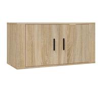vidaXL Mueble para TV de Pared Armario Aparador Flotante Colgante Almacenamiento Compartimento Estante Salón Sala de Estar Roble Sonoma