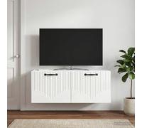 vidaXL Mueble de TV de pared, blanco brillante, 78,5 x 31 x 30 cm