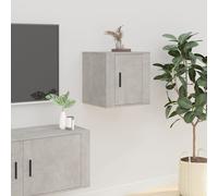 vidaXL Mueble para TV de pared gris hormigón 40x34,5x40 cm