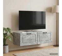 vidaXL Mueble de TV de pared, color gris hormigón, 98 x 41 x 30 cm