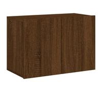 vidaXL Mueble para TV de Pared, Soporte Colgante con Almacenaje, Armario Consola Flotante, Mueble Multimedia para Salón Dormitorio, Roble Marrón