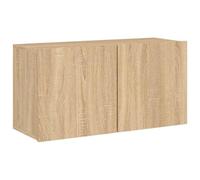 vidaXL Mueble para TV de pared flotante con almacenaje Roble Sonoma 80x30x41 cm