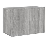 vidaXL Mueble para TV de Pared, Soporte Colgante con Almacenaje, Armario Consola Flotante, Mueble Multimedia para Salón Dormitorio, Gris Sonoma