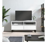 vidaXL Mueble para TV madera contrachapada blanco 100x34,5x44,5 cm