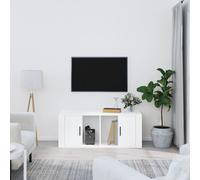 vidaXL Mueble para TV madera contrachapada blanco 100x35x40 cm