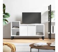 vidaXL Mueble para TV madera contrachapada blanco 100x35x55 cm