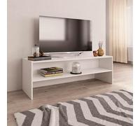 vidaXL Mueble para TV madera contrachapada blanco 120x40x40 cm