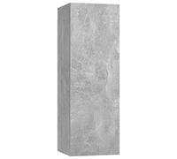 vidaXL Mueble para TV Madera contrachapada Gris hormigón 30,5x30x90 cm