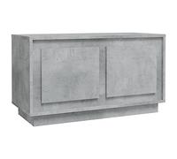 vidaXL Mueble para TV Madera contrachapada Gris hormigón 80x35x45 cm