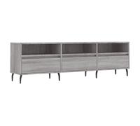 vidaXL Mueble para TV Madera contrachapada Gris Sonoma 150x30x44,5 cm, Soporte de TV, Banco de TV, Muebles para Equipos de música, aparador de TV