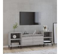 vidaXL Mueble para TV madera contrachapada gris Sonoma 160x35x55 cm