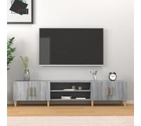 vidaXL Mueble para TV madera contrachapada gris Sonoma 180x31,5x40 cm